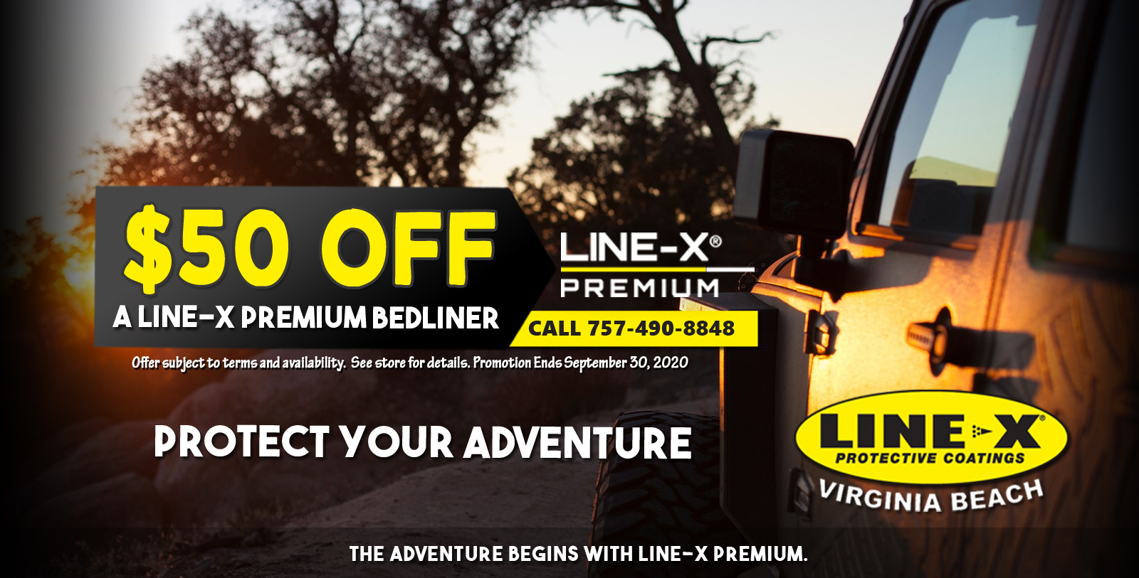 Get $50 Off Line-X Premium Bedliner