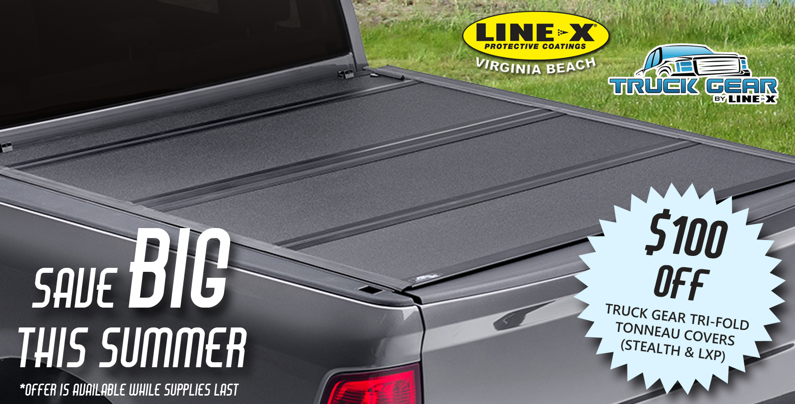 Save BIG this Summer on Truck Gear Tri-Fold Tonneau Covers!